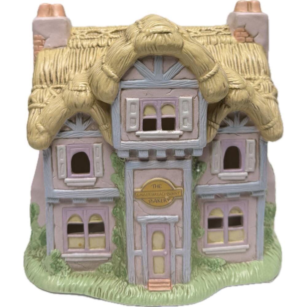 1992 Lefton Honey Brook Hollow The Gingerbread Bunny Bakery 00631